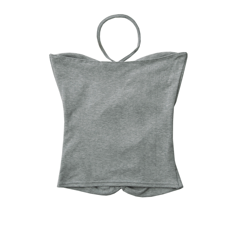 Dámsky top s dvomi šnúrkami na ramene a halter, úzky strih, polyester 80–90%