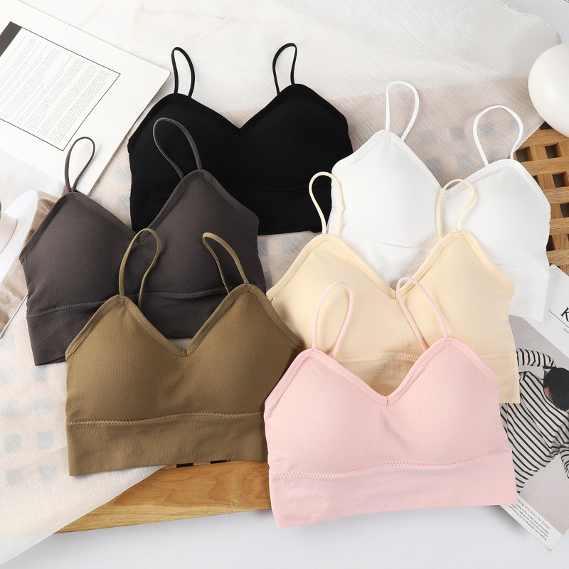 Nylon wrap grudnjak/bustier, bežični, otvorena leđa, duljina prsa, puni čašice s tankim oblikovanjem, 80–90% najlona