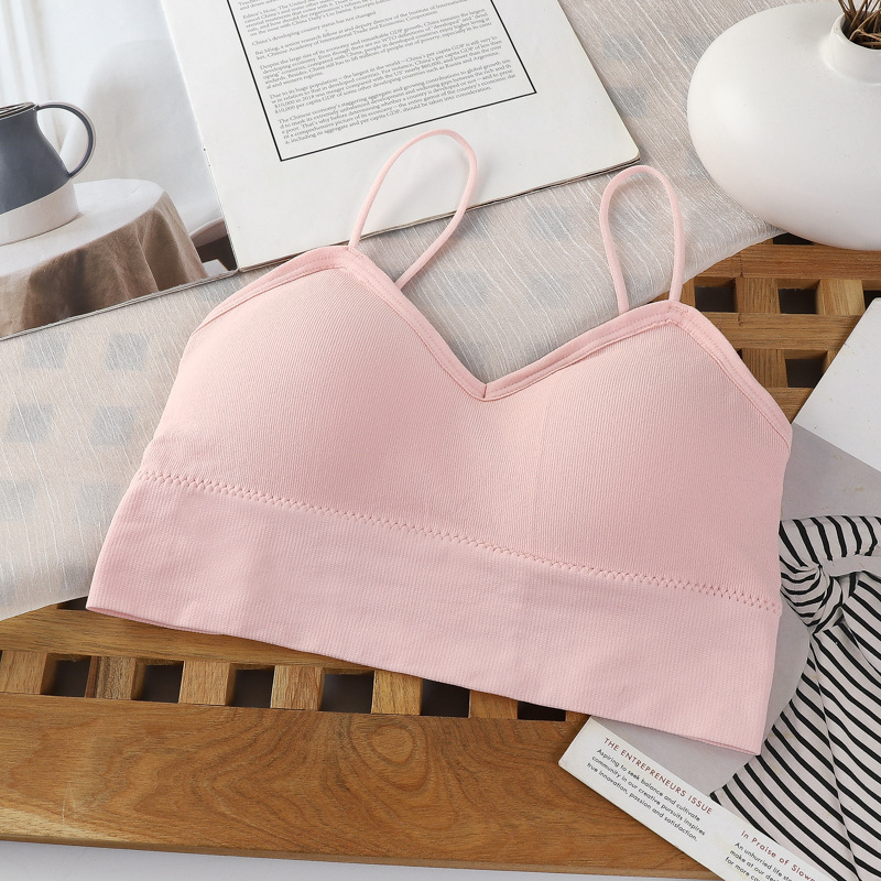 Nylon wrap grudnjak/bustier, bežični, otvorena leđa, duljina prsa, puni čašice s tankim oblikovanjem, 80–90% najlona