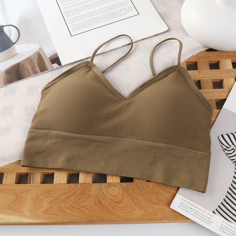 Nylon wrap grudnjak/bustier, bežični, otvorena leđa, duljina prsa, puni čašice s tankim oblikovanjem, 80–90% najlona