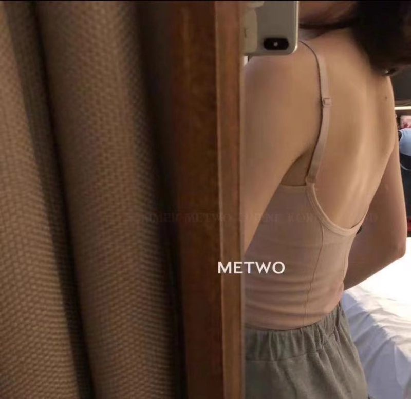 Bez naramenica cami s omotom za prsa, prozračna Nylon-Spandex tkanina, oblikovanje i podrška kretanju