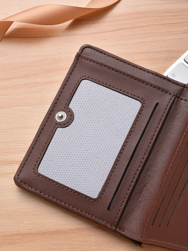 Sapele PU kratki novčanik unisex, korejskog stila, držač kartica, novčanik sa zatvaračem za vozačku dozvolu