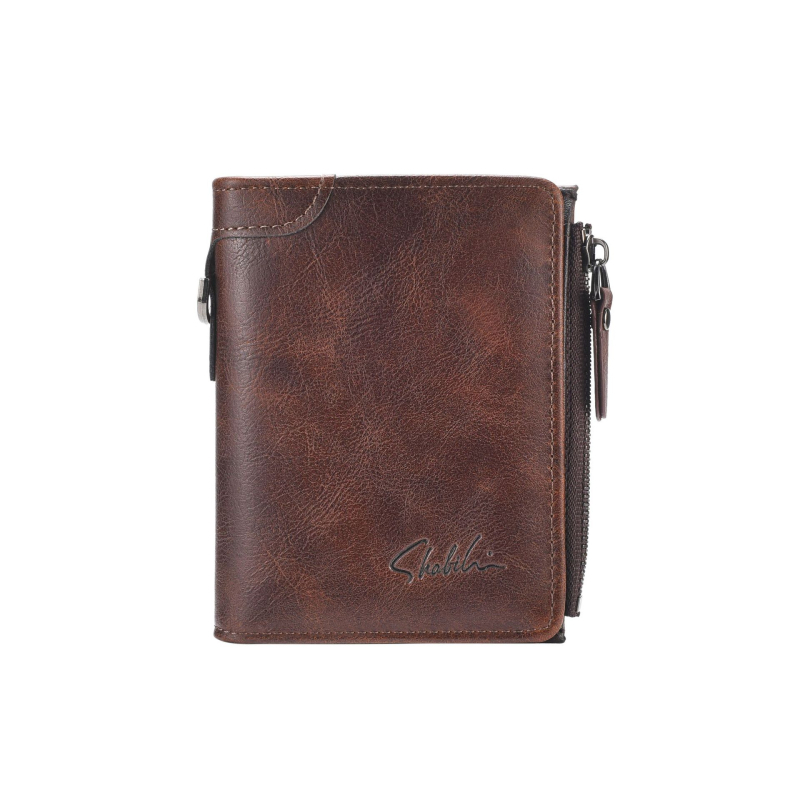 Sapele PU kratki novčanik unisex, korejskog stila, držač kartica, novčanik sa zatvaračem za vozačku dozvolu