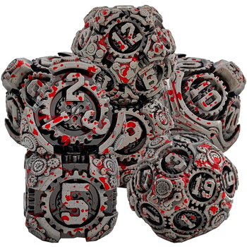 Σετ ζαριών – Κράμα ψευδαργύρου, Ζάρια με 20 πλευρές, Σχεδιασμός με ορθογώνιο γωνία, 1 τεμάχιο