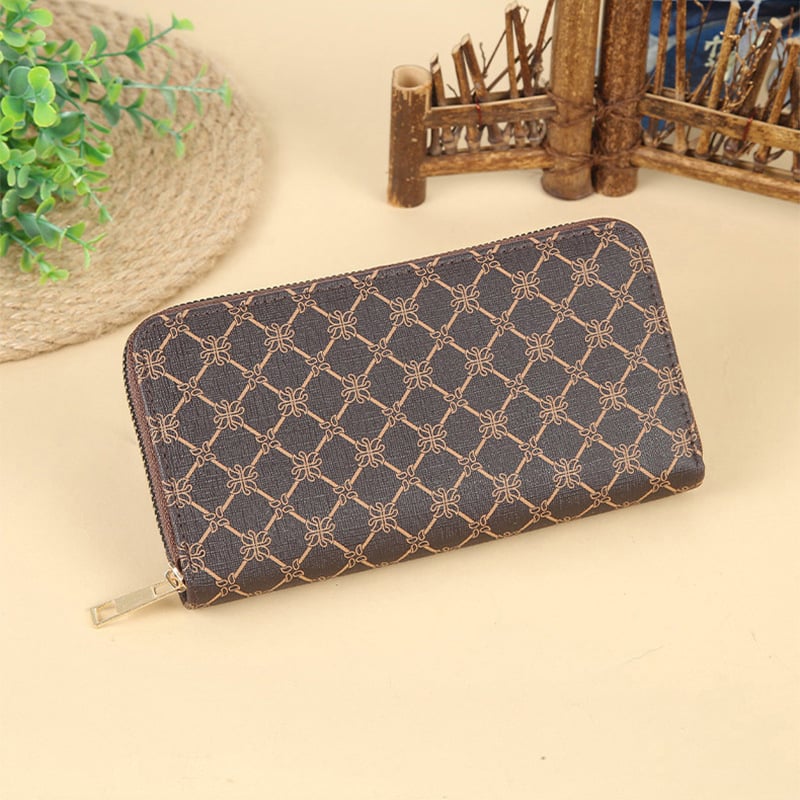 Ženska clutch novčanik, gradska jednostavnost, dugi zatvarač, brend Brother Hua Niu, ljeto 2023, ultralako za svakodnevnu upotrebu