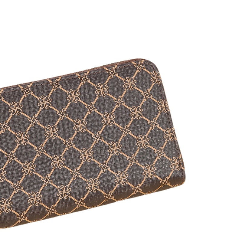 Ženska clutch novčanik, gradska jednostavnost, dugi zatvarač, brend Brother Hua Niu, ljeto 2023, ultralako za svakodnevnu upotrebu