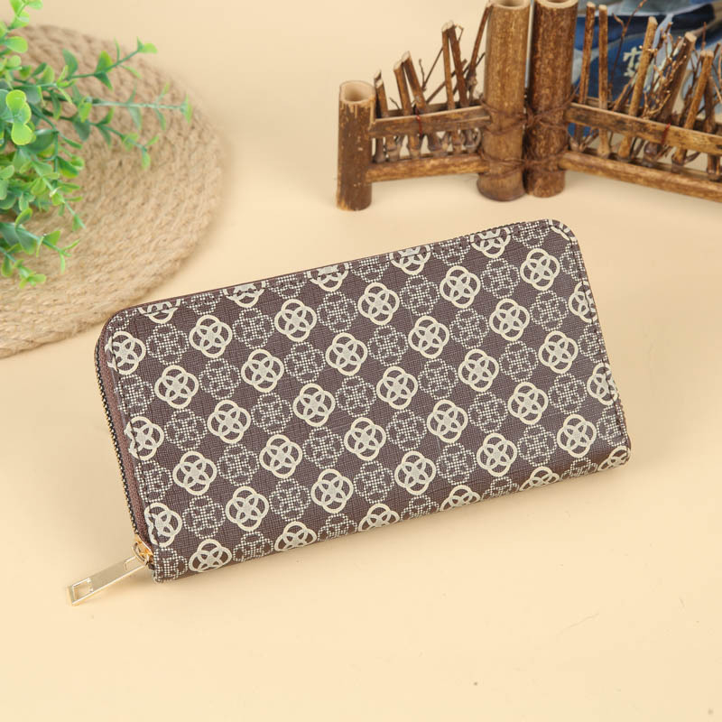 Ženska clutch novčanik, gradska jednostavnost, dugi zatvarač, brend Brother Hua Niu, ljeto 2023, ultralako za svakodnevnu upotrebu