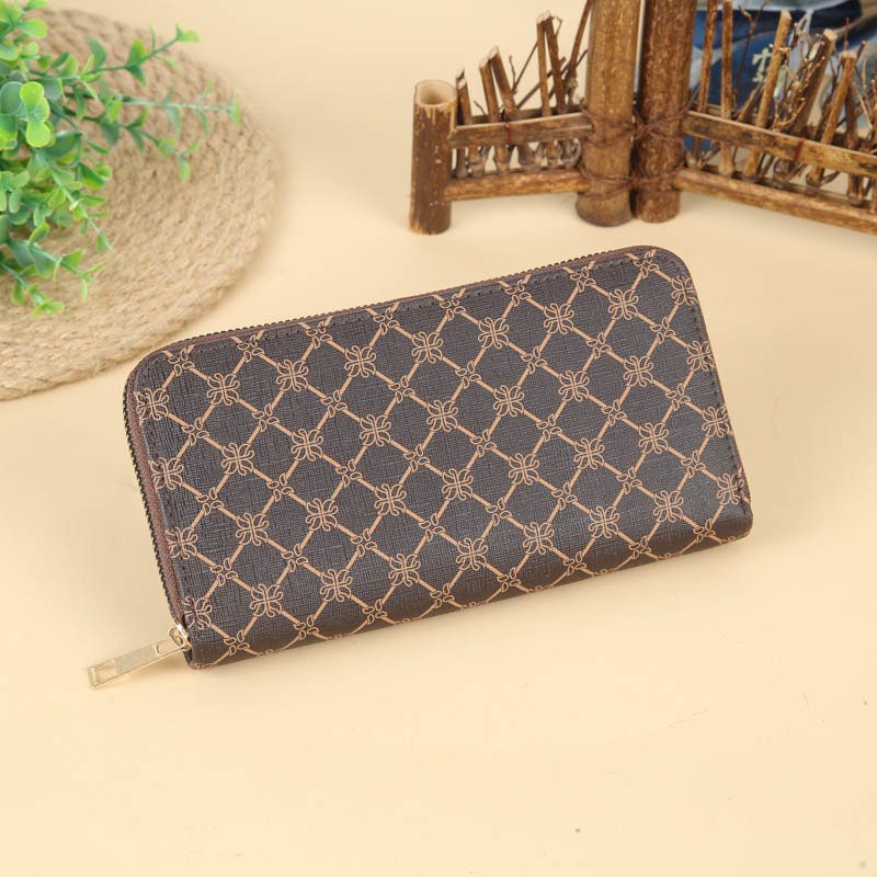 Ženska clutch novčanik, gradska jednostavnost, dugi zatvarač, brend Brother Hua Niu, ljeto 2023, ultralako za svakodnevnu upotrebu
