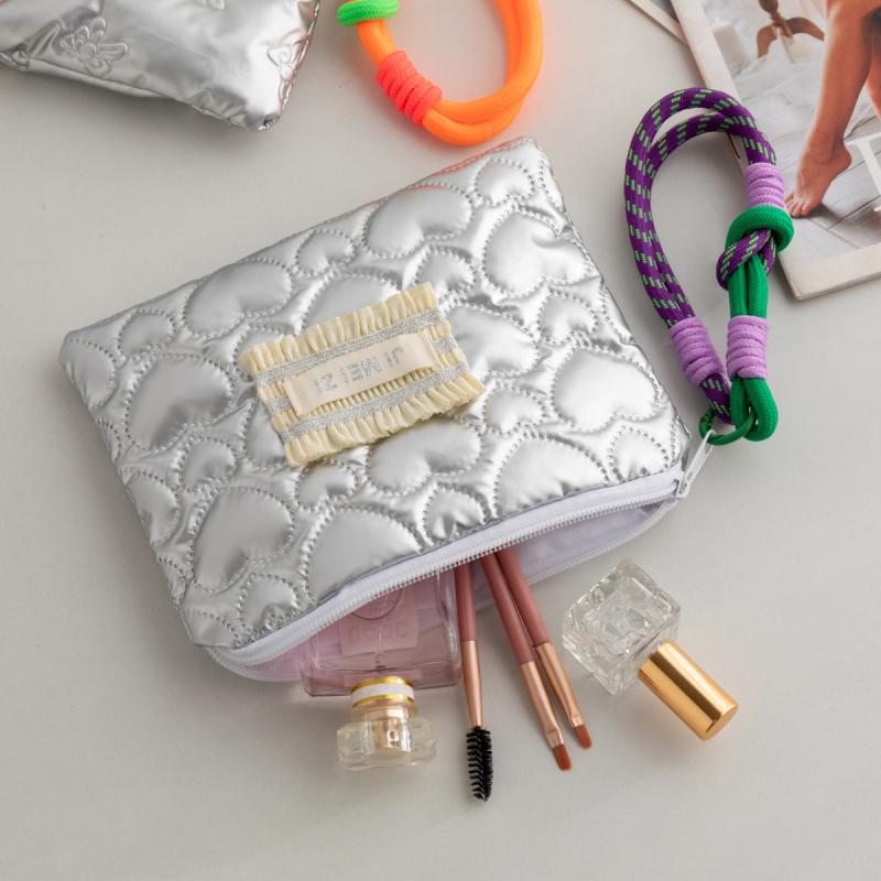 Dongjin Kozmetička torbica velikog kapaciteta, vodootporna, vanjska tkanina s prugama poliester, podstava poliester