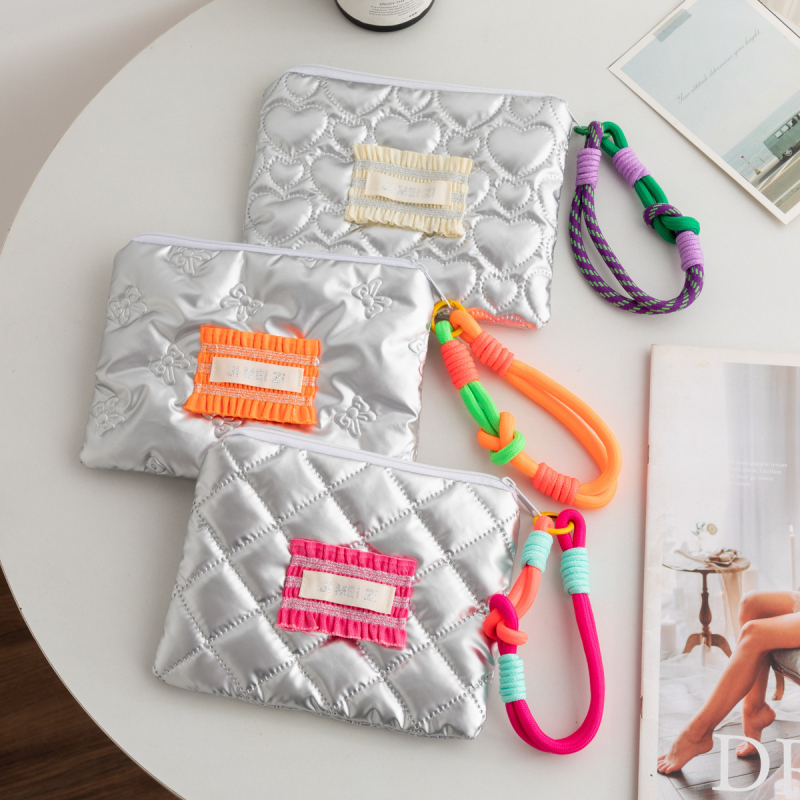 Dongjin Kozmetička torbica velikog kapaciteta, vodootporna, vanjska tkanina s prugama poliester, podstava poliester