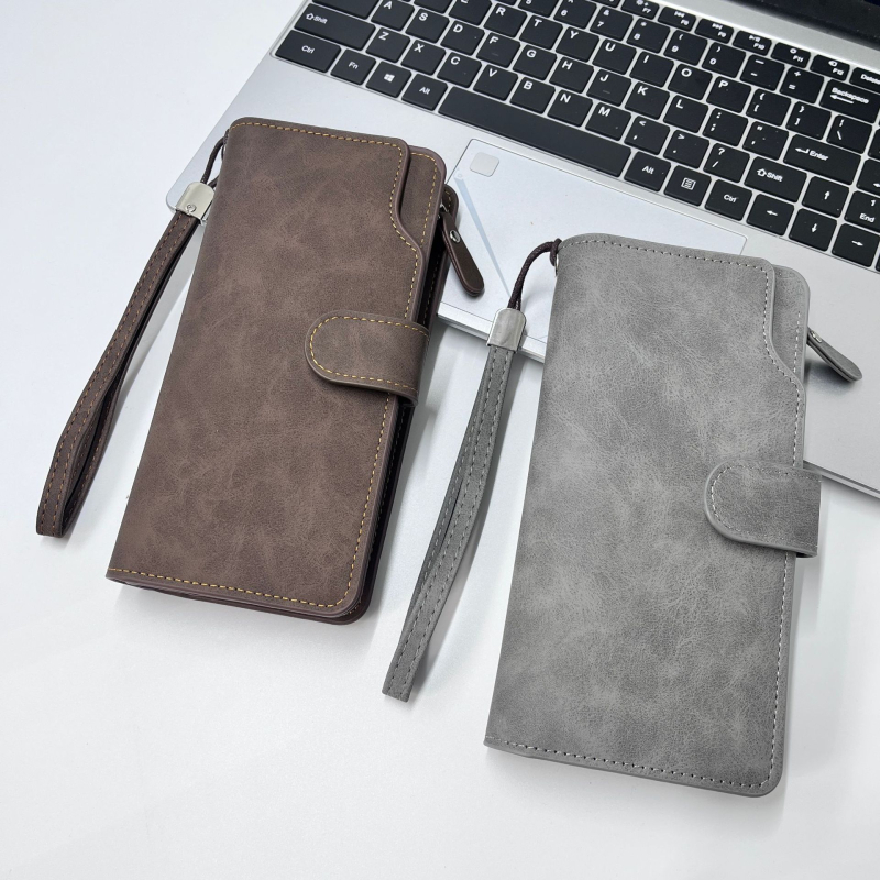 KAIPIBAO muški novčanik-klutch s više kartičnih pretinaca, velika kapaciteta, zip, multifunkcionalno, PU materijal