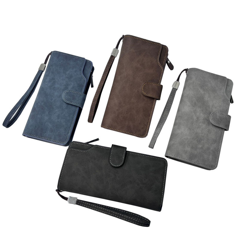 KAIPIBAO muški novčanik-klutch s više kartičnih pretinaca, velika kapaciteta, zip, multifunkcionalno, PU materijal