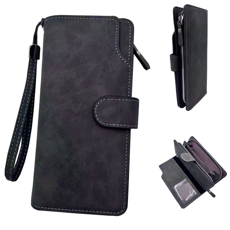 KAIPIBAO muški novčanik-klutch s više kartičnih pretinaca, velika kapaciteta, zip, multifunkcionalno, PU materijal