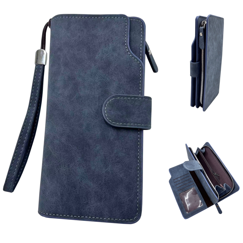 KAIPIBAO muški novčanik-klutch s više kartičnih pretinaca, velika kapaciteta, zip, multifunkcionalno, PU materijal