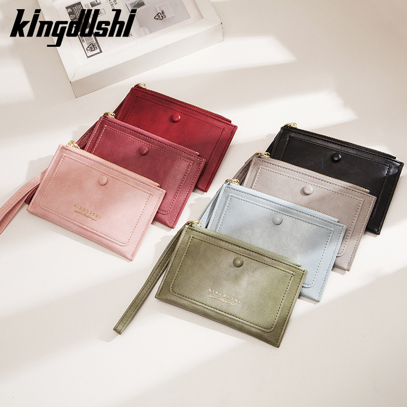 Kingdushi PU pénztárca, Fresh and Sweet stílus, poliészter belsővel, Tavasz 2023