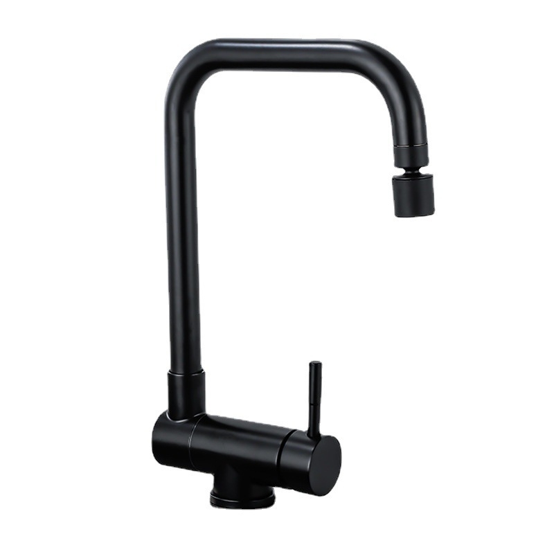 Kuchynský kohút Hj-s010, 304 nerezová oceľ, keramický diskový ventil, menovitý tlak 0,5–1,0 MPa, prevádzková teplota 0–90 °C