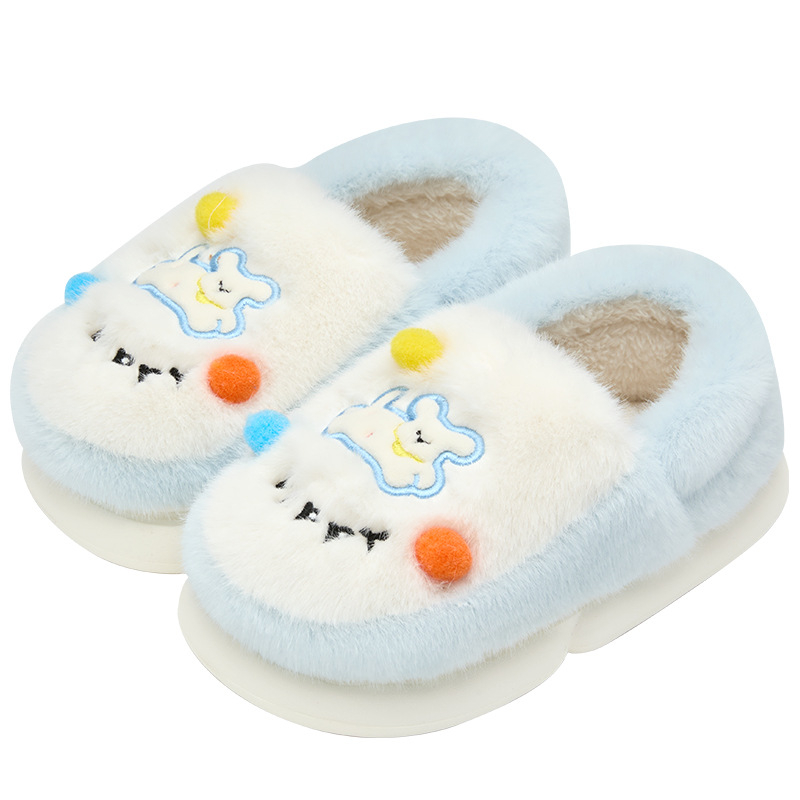 Grace JieLiYa cartoon gyerek beltéri papucs, textil felső rész, EVA talp, meleg bélés, 4–16 évesek