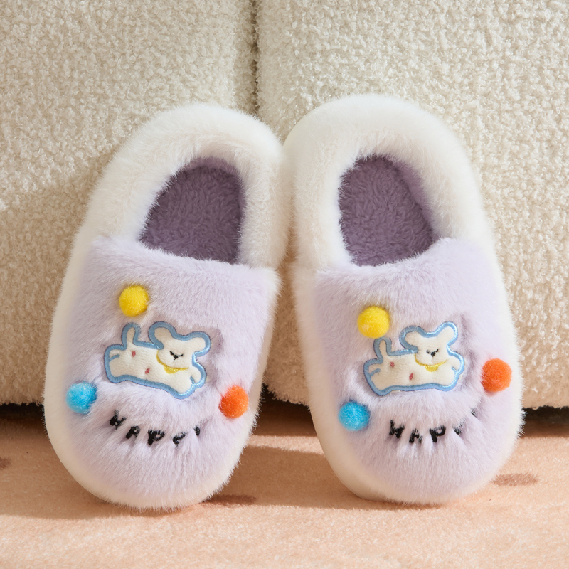 Grace JieLiYa cartoon gyerek beltéri papucs, textil felső rész, EVA talp, meleg bélés, 4–16 évesek