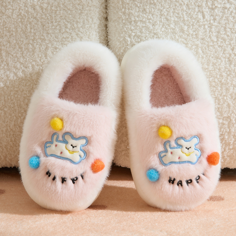 Grace JieLiYa cartoon gyerek beltéri papucs, textil felső rész, EVA talp, meleg bélés, 4–16 évesek