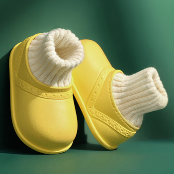 G.Duck Uniszex vízálló gyerek papucs fleece béléssel, vastag, csúszásmentes talppal, 4-12 évesek, Quanzhou, Fujian