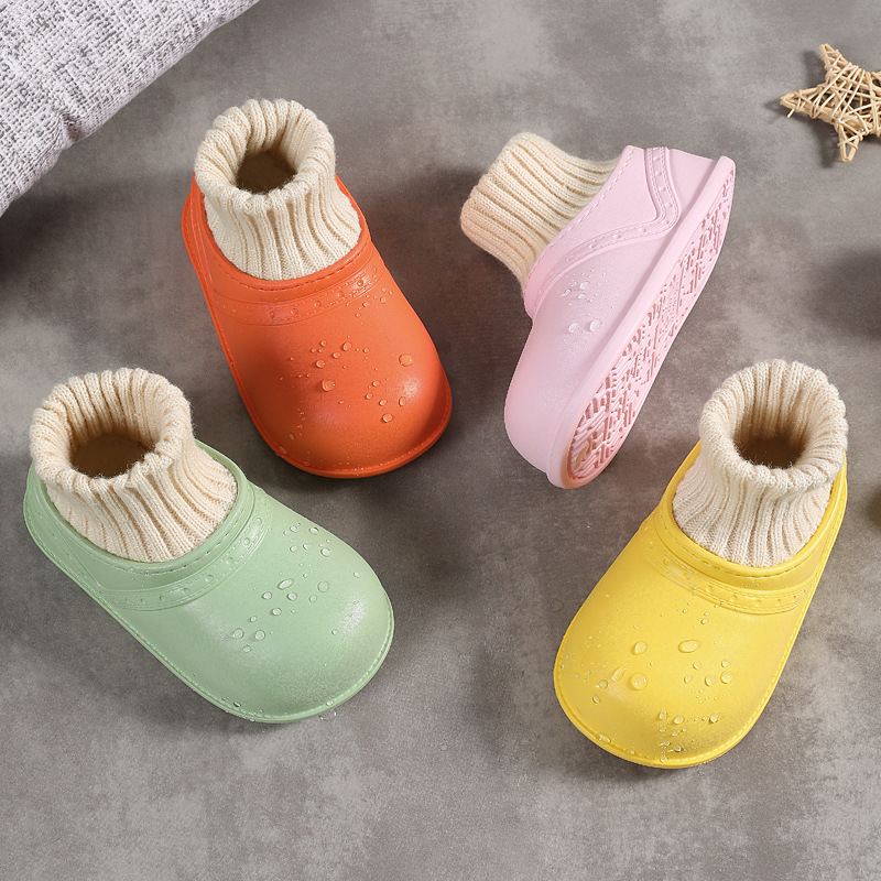 G.Duck Uniszex vízálló gyerek papucs fleece béléssel, vastag, csúszásmentes talppal, 4-12 évesek, Quanzhou, Fujian