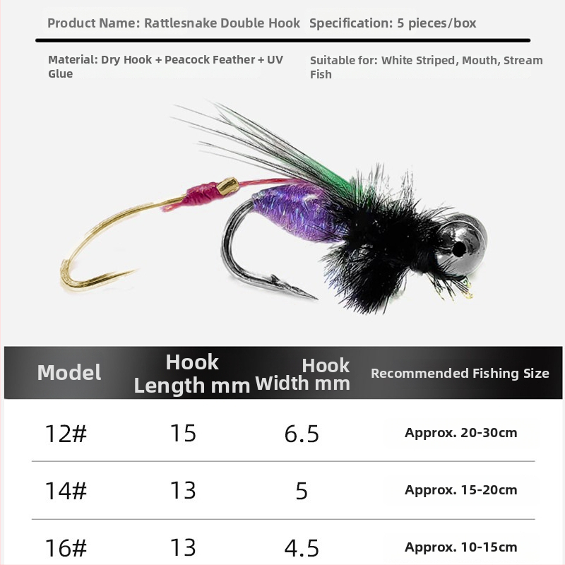 Cârlig de pescuit cu orientare în sus, 50.000 buc., potrivit pentru pescuit în râu