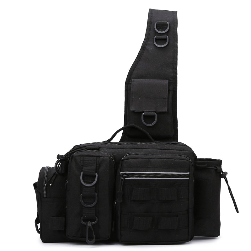 Férfi derekasan tok Oxford anyagból, vízálló, kopásálló, bővíthető, több rétegű tárolás, 2024 nyár