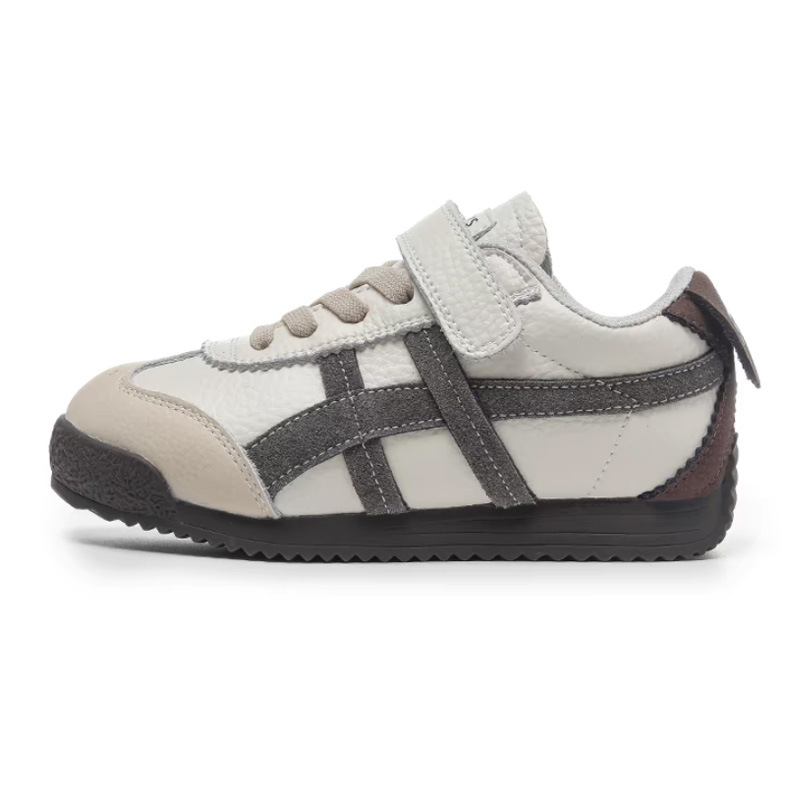 Dječje tenisice Ghost Tiger stila, od prave kože, niski vrh, Velcro zatvarač, gumeni potplat