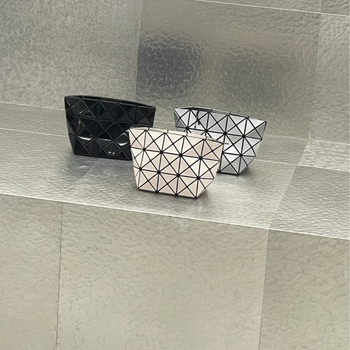 PVC sminkes táska kockás mintával, könnyű nylon bélés, uniszex street style (PVC, kockás minta, nylon bélés, könnyű, uniszex, 2023 tavasz)