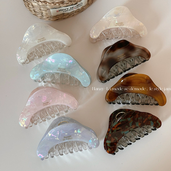 Han Shiya клип за коса, триъгълен клип за кок, ръчна изработка, за гъста коса