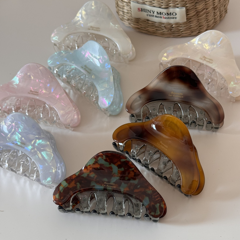 Han Shiya клип за коса, триъгълен клип за кок, ръчна изработка, за гъста коса