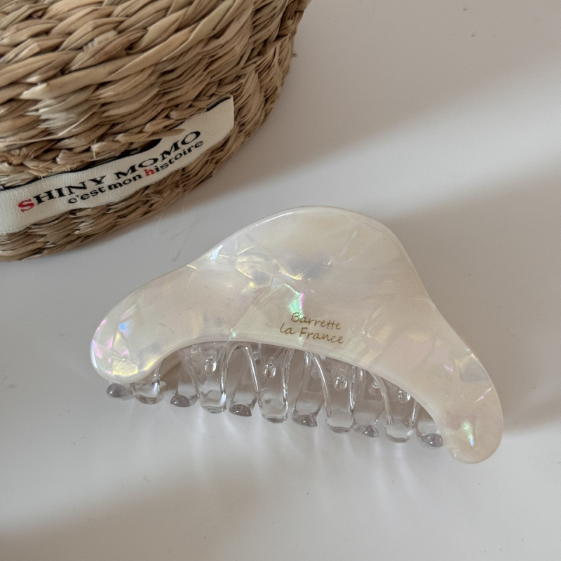 Han Shiya клип за коса, триъгълен клип за кок, ръчна изработка, за гъста коса