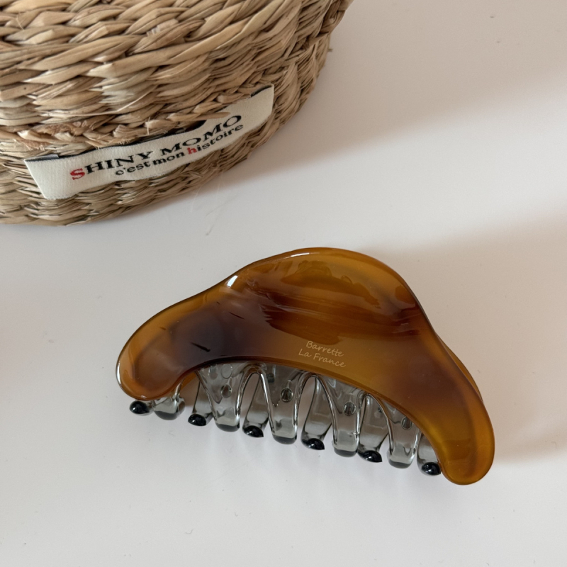 Han Shiya клип за коса, триъгълен клип за кок, ръчна изработка, за гъста коса