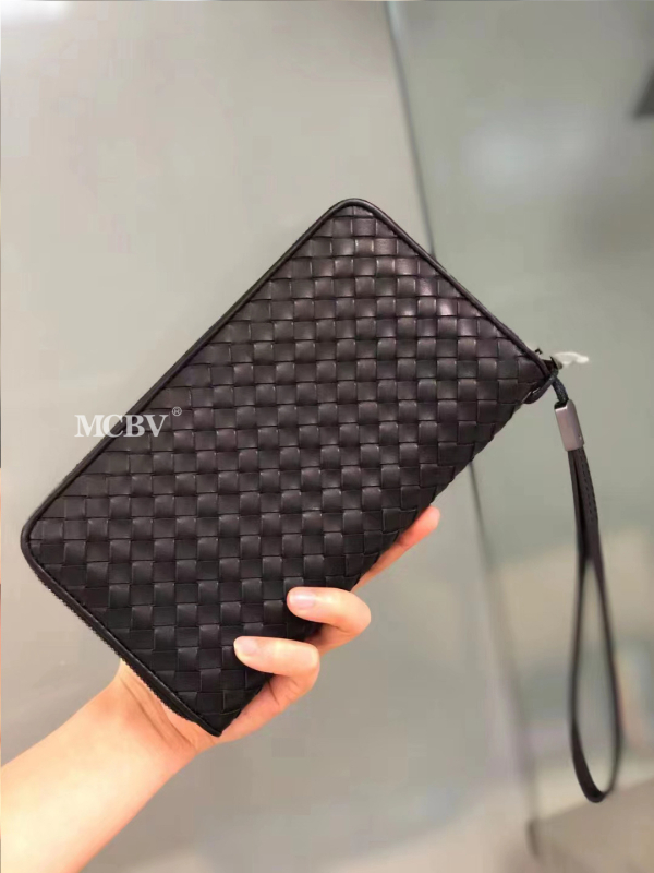 Geantă clutch pentru bărbați din piele de vițel de calitate superioară, stil urban minimalist, capacitate mare, vara 2024