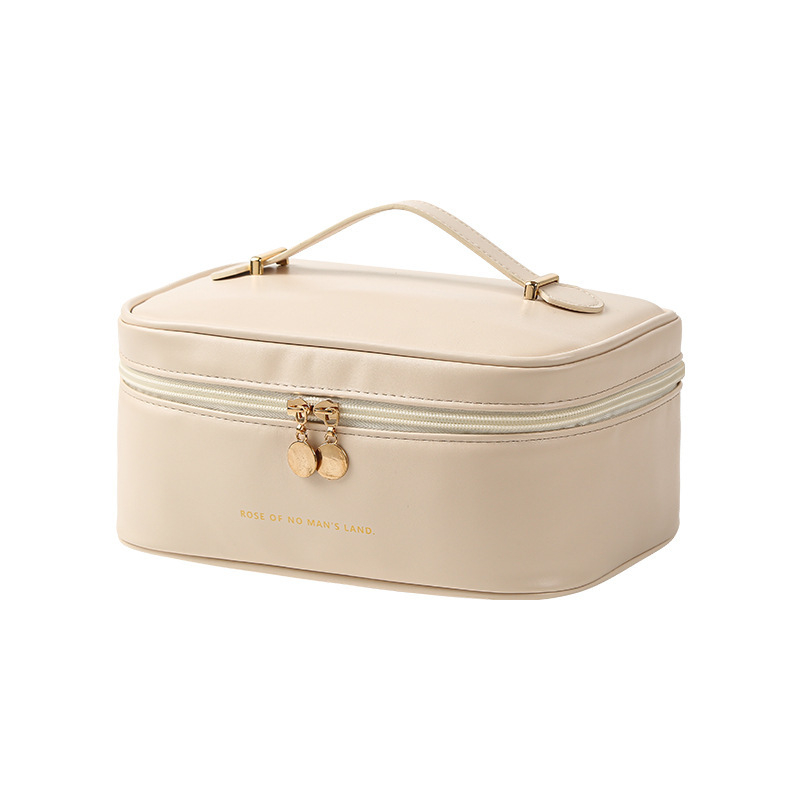 Sikadi PU hordozható kozmetikai táska – vízálló, ultra könnyű, nagy kapacitású, poliészter bélés