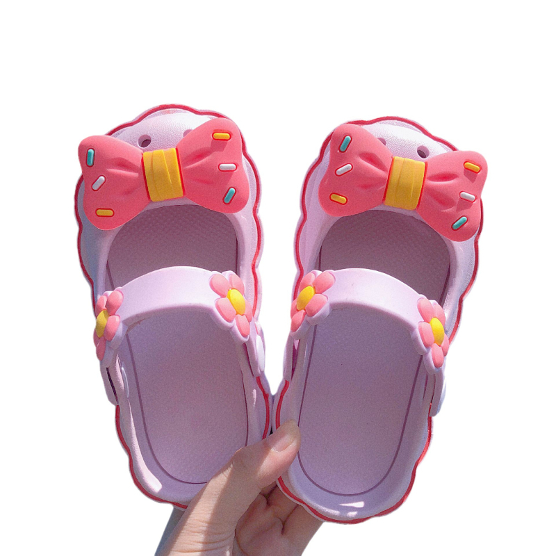 Lányok Mary Jane nyári cipő, rajzfilm mintával, légáteresztő PVC felsőrész, PVC talp, csúszásmentes