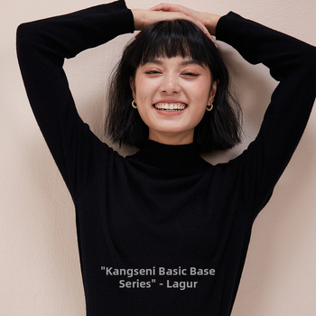 Дамски кашмирен пуловер, дълги ръкави, 95% кашмир, дебело плетиво, есен 2023