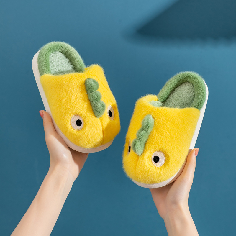 Dječje pamučne papuče s motivom crtića, gornji dio od coral fleece, potplat PVC, toplo za uzrast 1–12 godina
