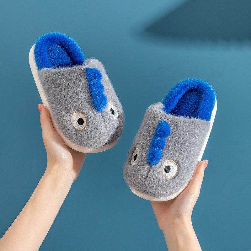 Dječje pamučne papuče s motivom crtića, gornji dio od coral fleece, potplat PVC, toplo za uzrast 1–12 godina