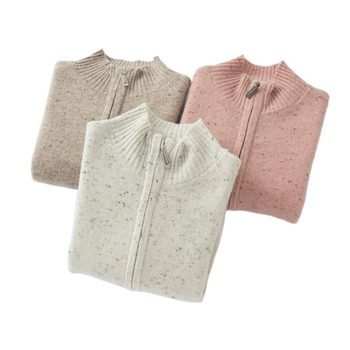 Kardigan od Ice Silk, stojeći ovratnik, rukavi princeze i zatvarač