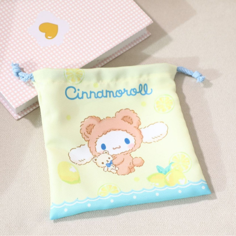 Kozmetička torbica s karikaturnim dizajnom, kvadratnog oblika, Oxford platna, zatvaranje šnurlom