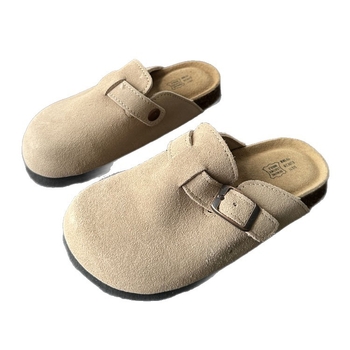 Dječje cork papuče slip-on, unisex, gornji dio nubuk kože od goveda, EVA potplat, proljeće 2025