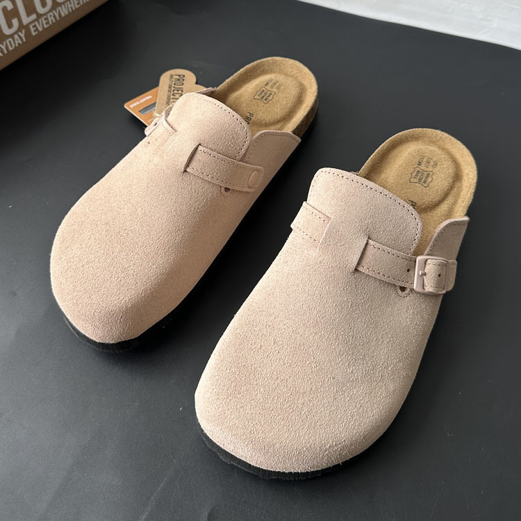 Dječje cork papuče slip-on, unisex, gornji dio nubuk kože od goveda, EVA potplat, proljeće 2025