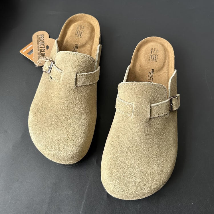 Dječje cork papuče slip-on, unisex, gornji dio nubuk kože od goveda, EVA potplat, proljeće 2025