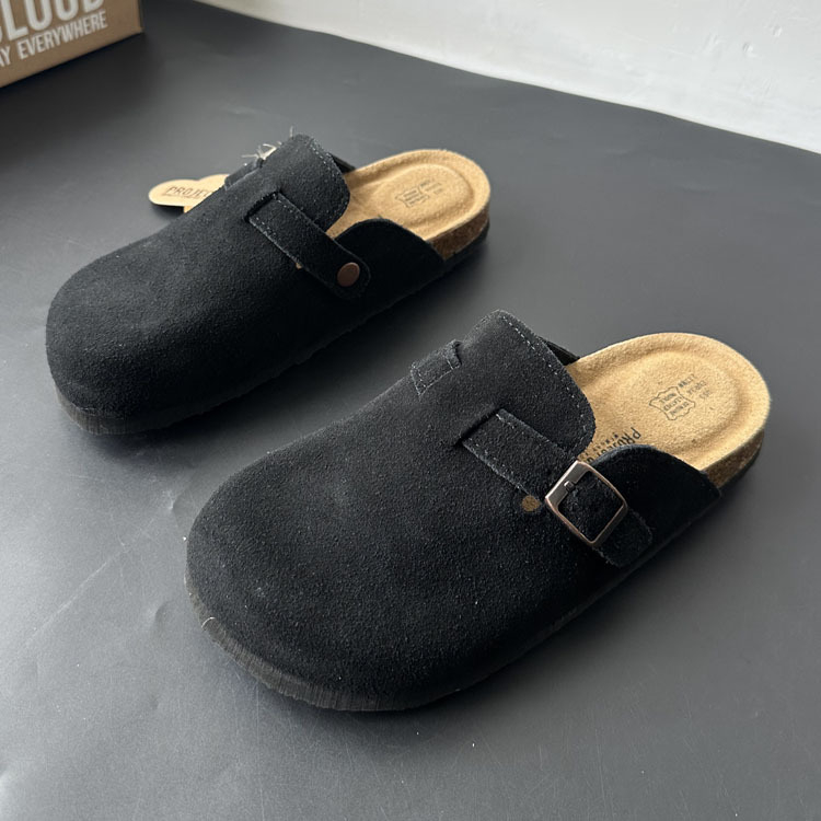 Dječje cork papuče slip-on, unisex, gornji dio nubuk kože od goveda, EVA potplat, proljeće 2025