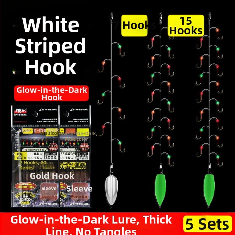 Cârlig de pescuit din șnur cu vârf barbat