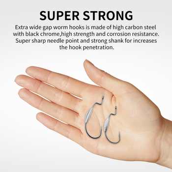 Cârlig cu tijă curbată din plumb, cu dinți, Joan HK0034(8)