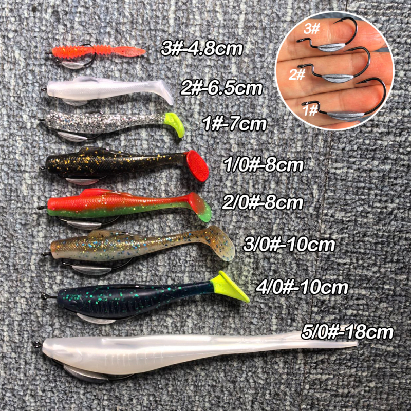 Cârlig cu tijă curbată din plumb, cu dinți, Joan HK0034(8)