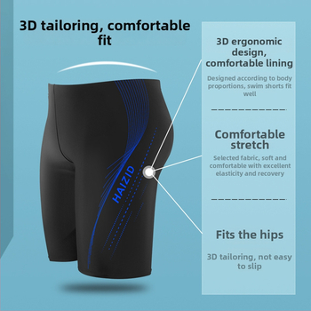 Shorti de baie pentru bărbați, uscare rapidă, croi lejer, 80-90% poliester, imprimeu cu model, căptușeală din poliester, pentru sport și înot