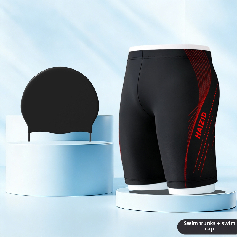 Shorti de baie pentru bărbați, uscare rapidă, croi lejer, 80-90% poliester, imprimeu cu model, căptușeală din poliester, pentru sport și înot